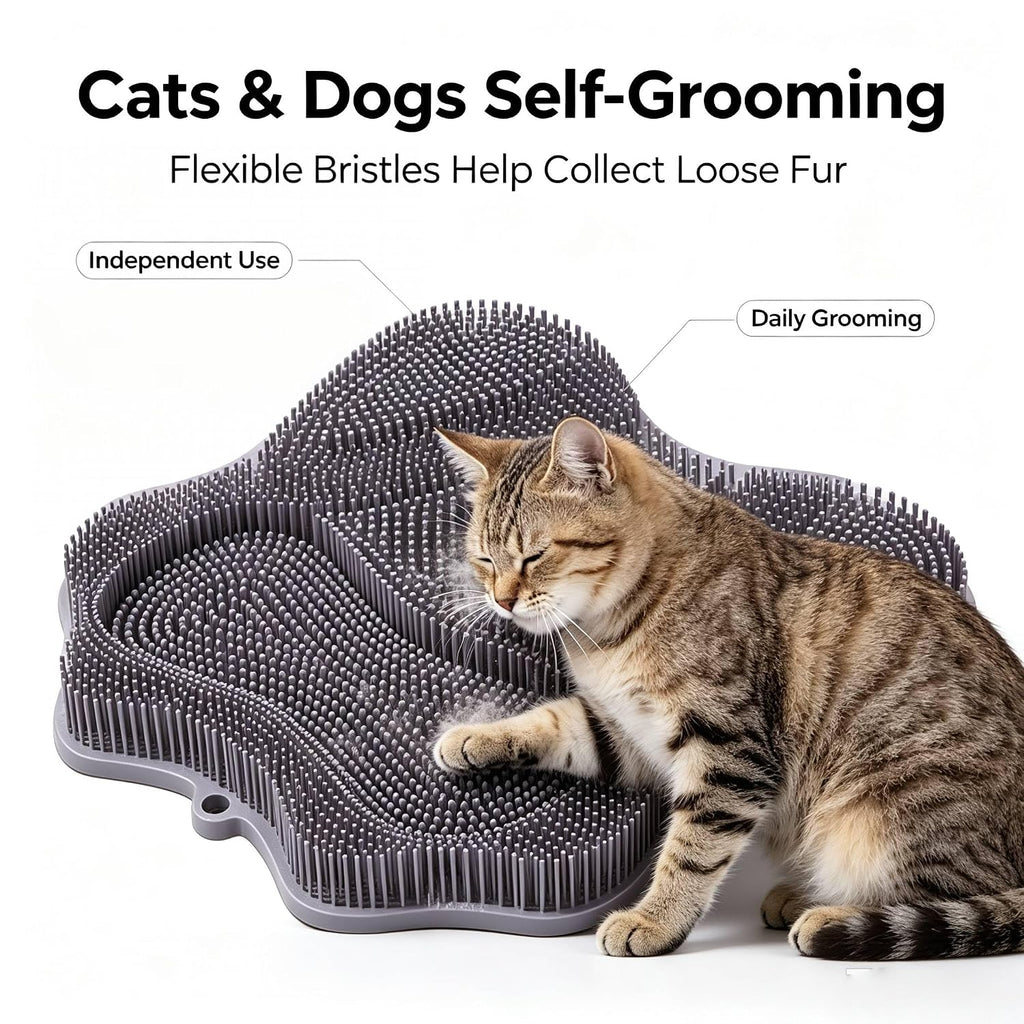 Silicone Pet Massage Mat Self-Grooming Brush for Cats and Dogs