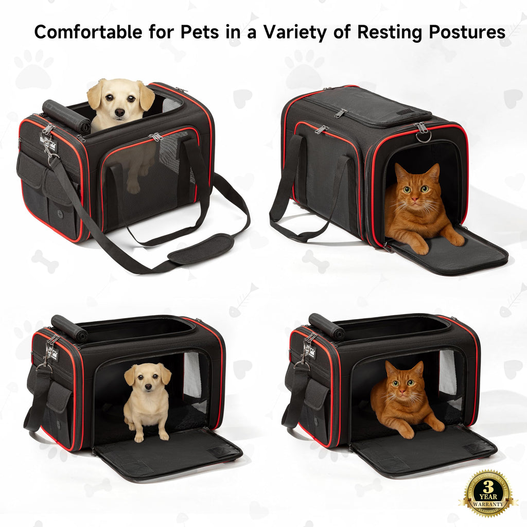 EliteField Soft-Sided Pet Carrier for Cats & Small Dogs (3-Year Warranty)