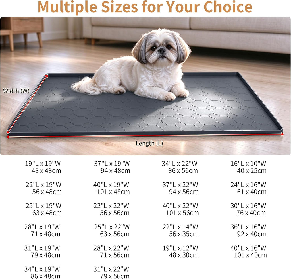 Pee Pad Holder for Dog 22" x 22" Leak-Proof Silicone Puppy Pee Pad Tray