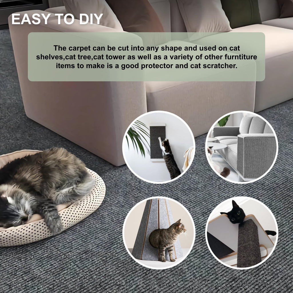 Cat Scratch Couch Furniture Protector, Self-Adhesive Scratch Pad