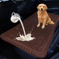 Dog Car Seat Waterproof Bed Cover Back Seat Dark Brown 23.6”x51”