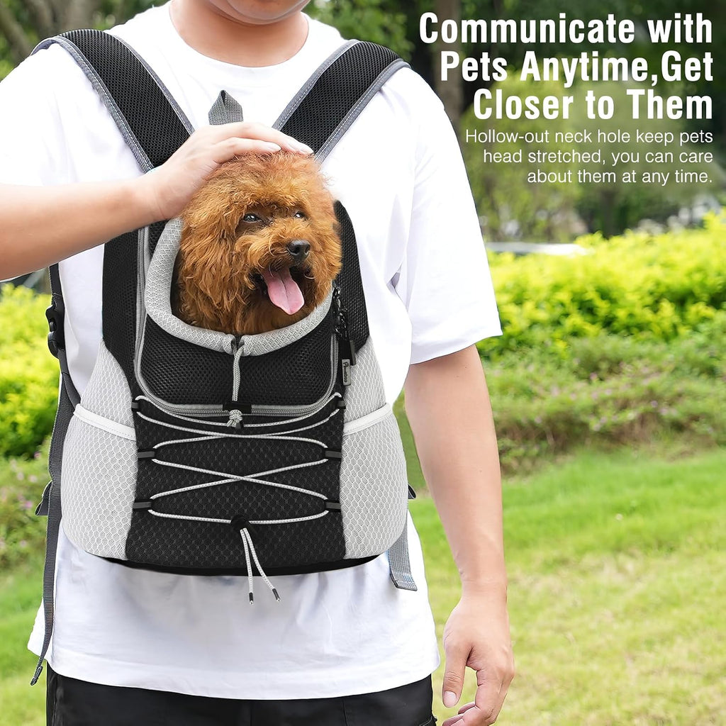 Pawaboo Pet Dog Front Carrier Backpack,Ventilated Mesh Puppy Back Pack