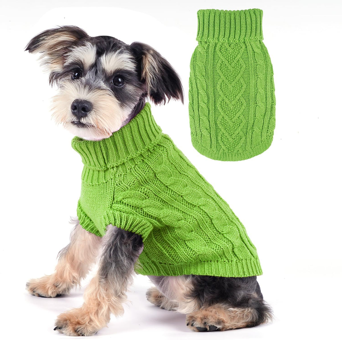 Dog Sweaters for Small Dogs Knit Small Dog Sweater Warm Winter Dog Clothes Girl Turtleneck Puppy Sweater Sleeveless Chih