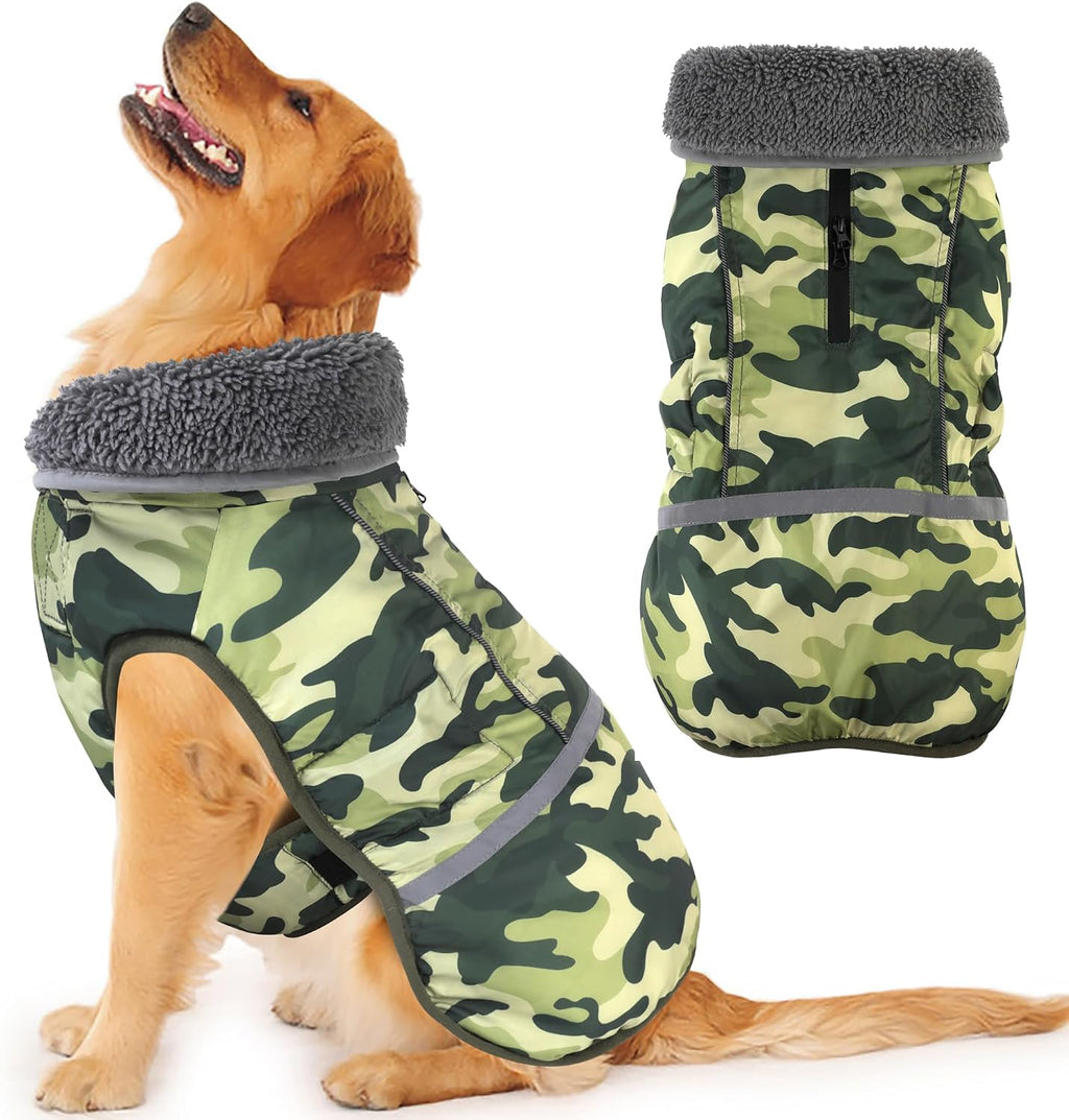 Dogcheer Warm Dog Coat, Waterproof Dog Winter Jacket with Leash Opening