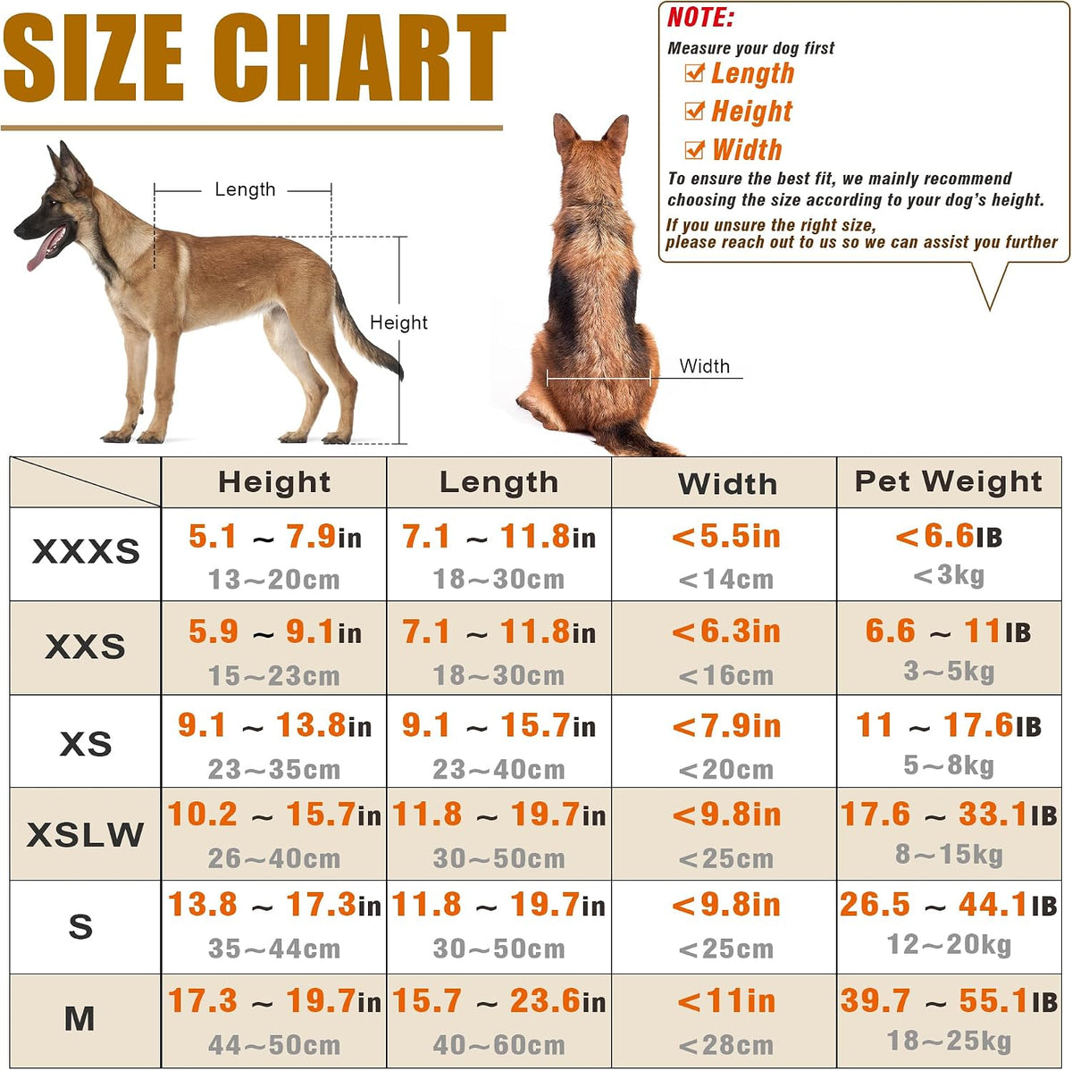 Dog Wheelchair for Back Legs, Adjustable Mobility Cart for Dog
