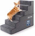 28" H Dog Stairs for Small and Medium Dogs 6-Step Ramps for High Beds and Couch Non-Slip Extra Wide Pet Stairs for Old D