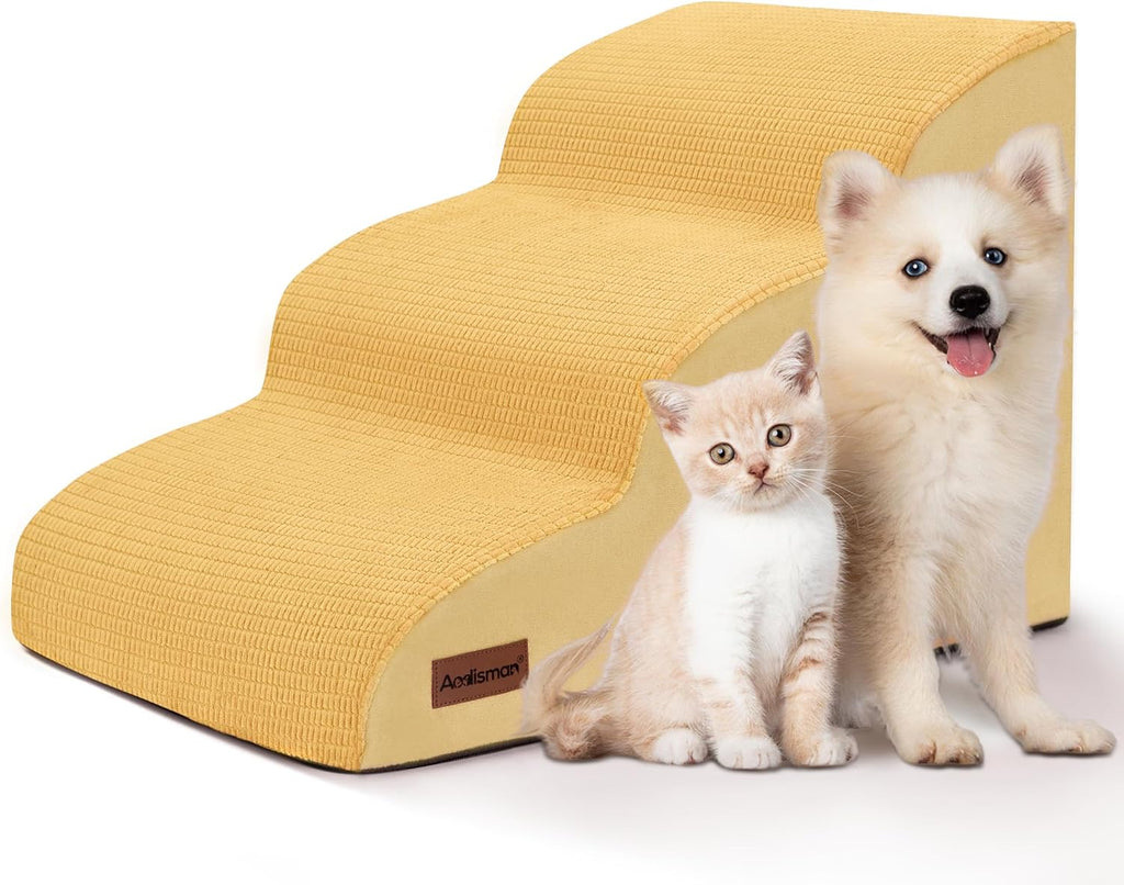 Dog Stairs for Small Dogs and Cats,3-Step Pet Ramp for Couch,Chair