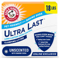 ARM & Hammer Ultra Last Clumping Cat Litter, Unscented, MultiCat, 18 Lbs
