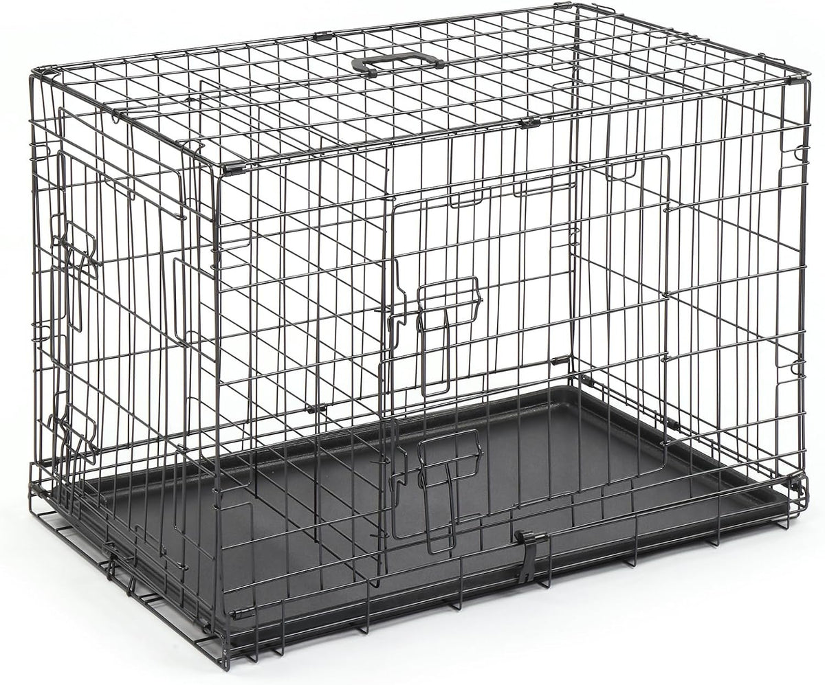 VINGLI Dog Crate, 30 inch Metal Wire Dog Cage