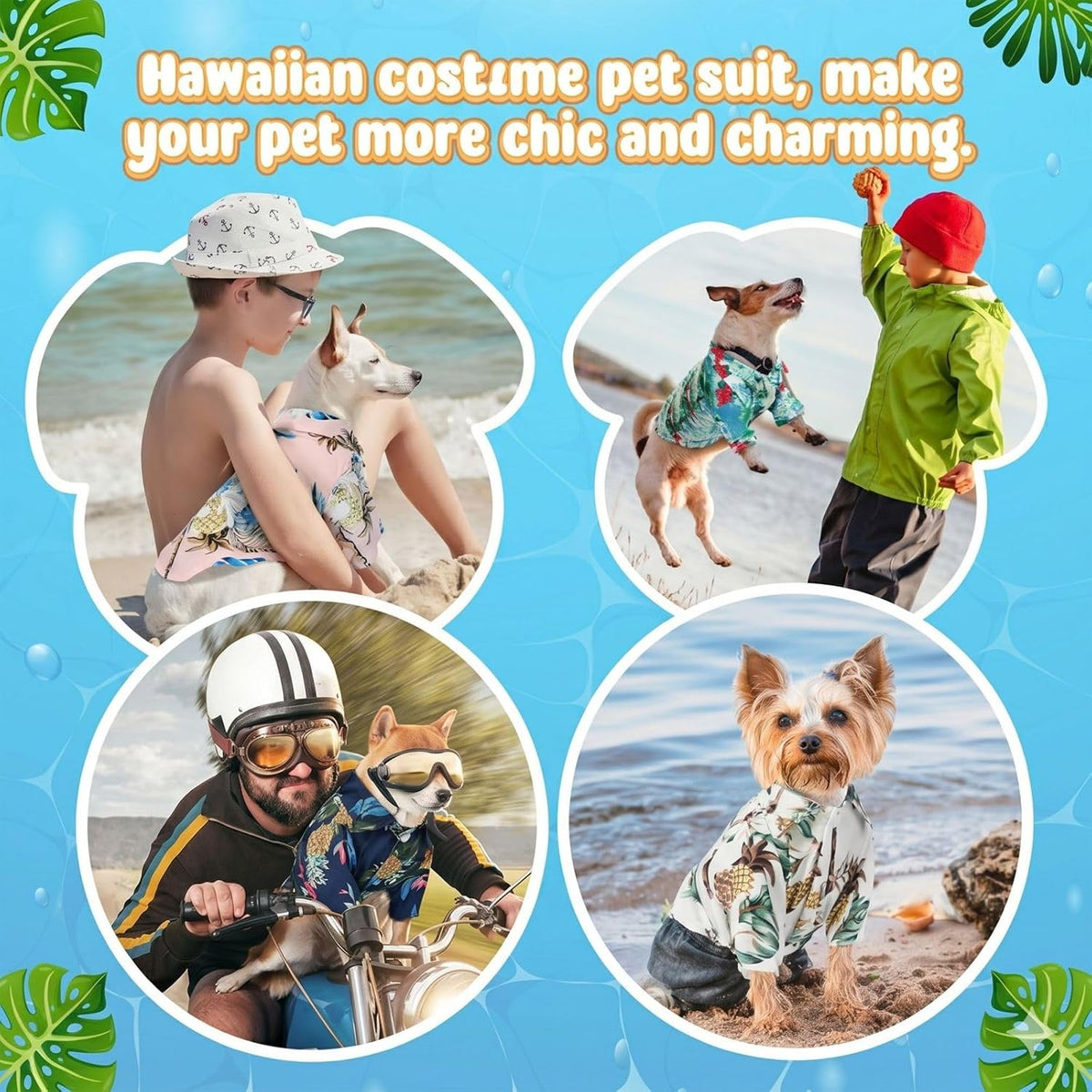 Soft Dog Hawaiian Shirt Comfortable Breathable Cool Dog Summer Clothes