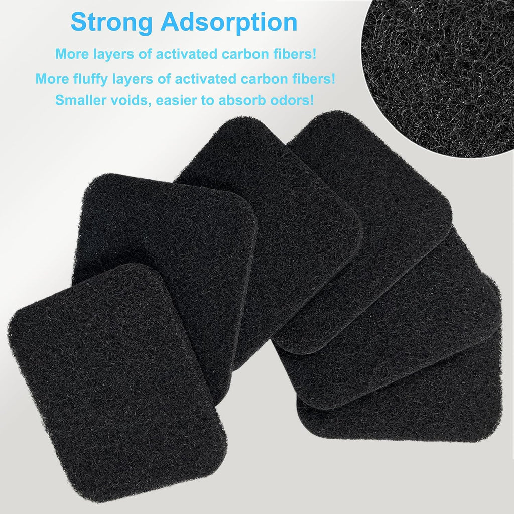 6PCS Activated Charcoal Filters for Litter Genie Standard Pail