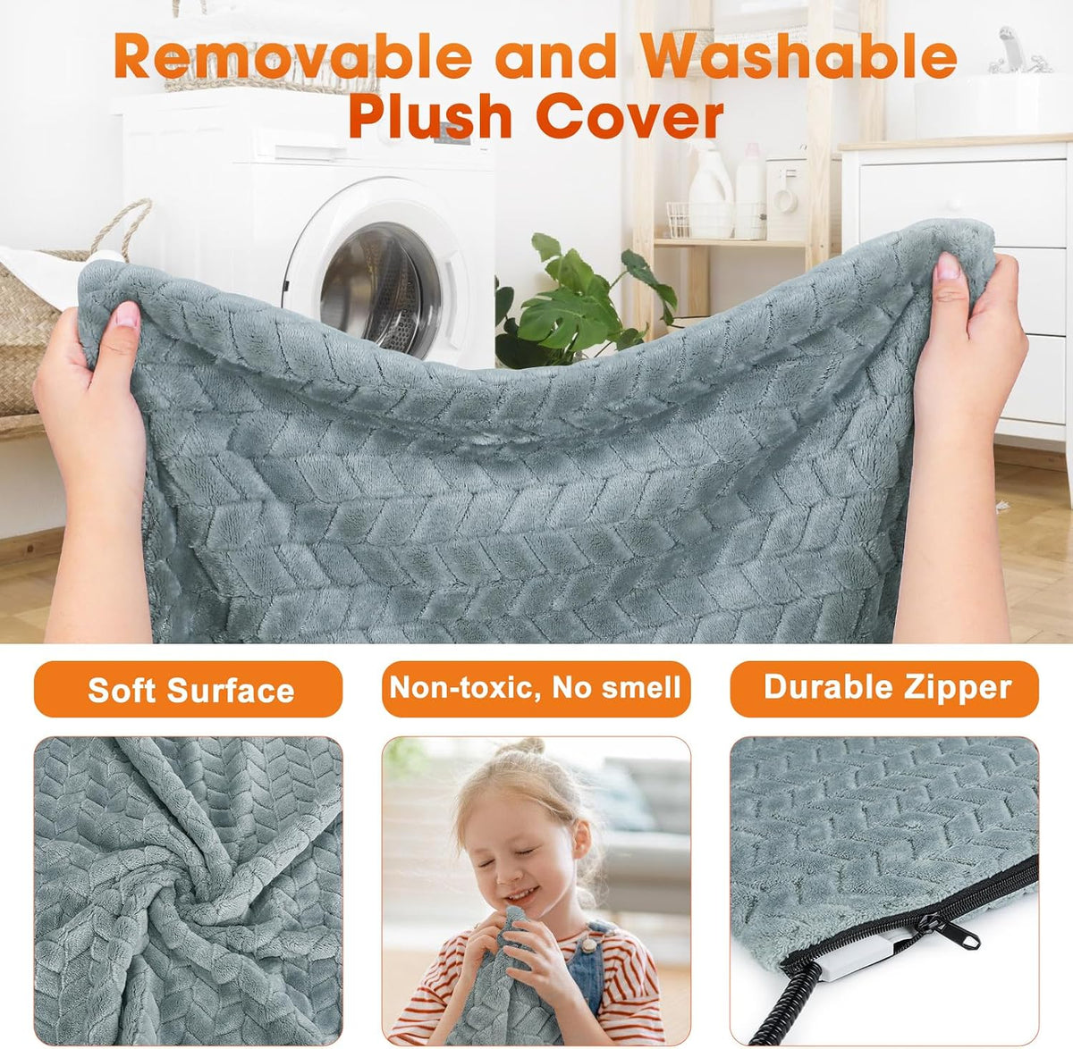 Heated Cat Bed, Waterproof Cat Heating Pad with Timer Temperature Adjustable, Indoor Heated Electric Pet Bed for Cats Do