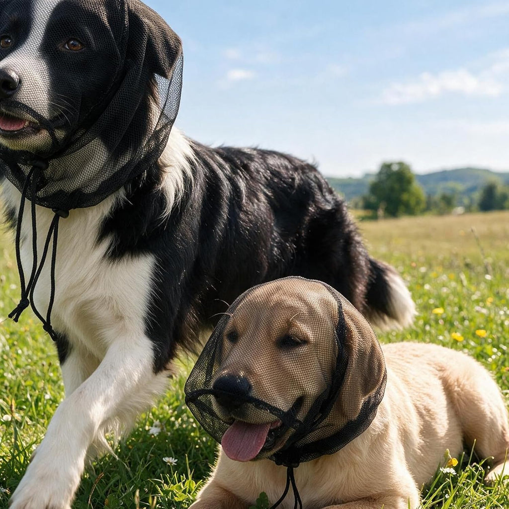 2 Pcs Dog Face Net