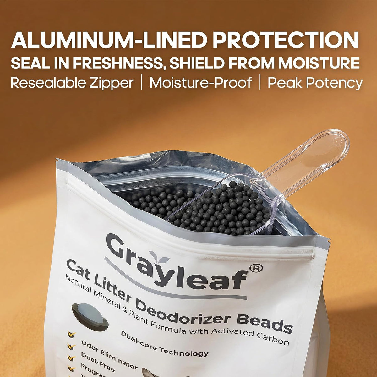 Grayleaf® Unscented Cat Litter Deodorizer, 35.2oz Dust-Free Odor Eliminator