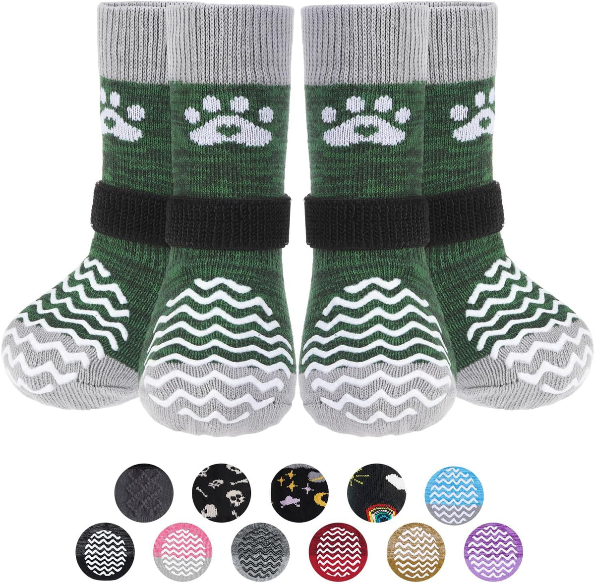 PUPTECK Dog Socks to Prevent Licking Paws, Dog Shoes for Hot Pavement