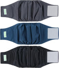 Wegreeco Washable Male Dog Belly Band - Pack of 3 - Washable Male Dog Belly Wrap, Small Doggie Dog Diapers Male for Dogg