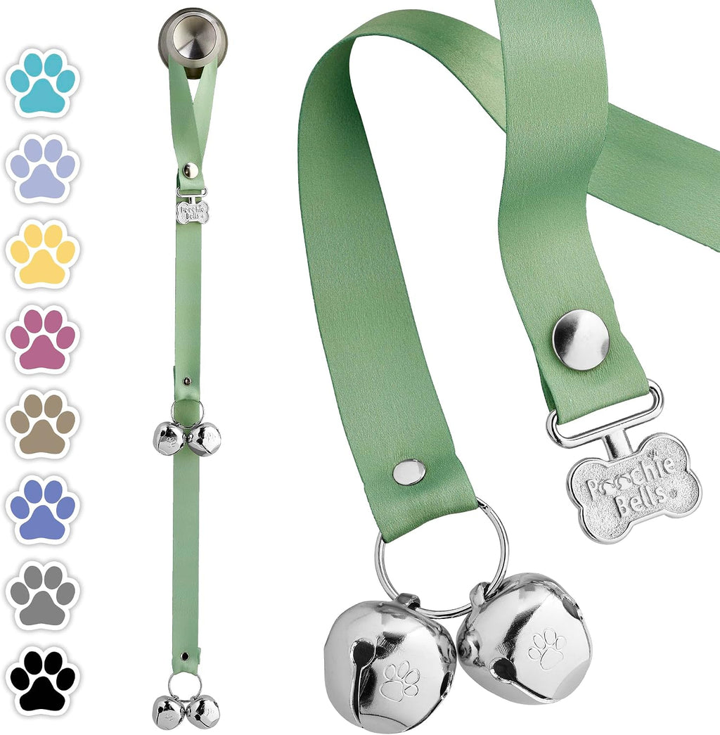 Dog Door Bells for Potty Training, Quick & Easy Puppy Potty Training Method Included, Handcrafted in USA with Loud, Paw-