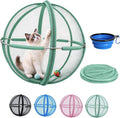 Outdoor Cat Playpen, 27-Inch Pop-Up Mesh Enclosure with Travel Bowl