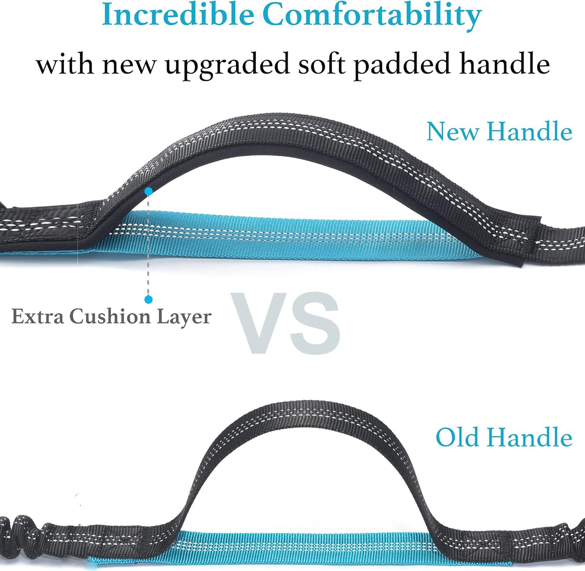 Retractable Hands Free Dog Leash, Medium/Large, 25-150 lbs, Black