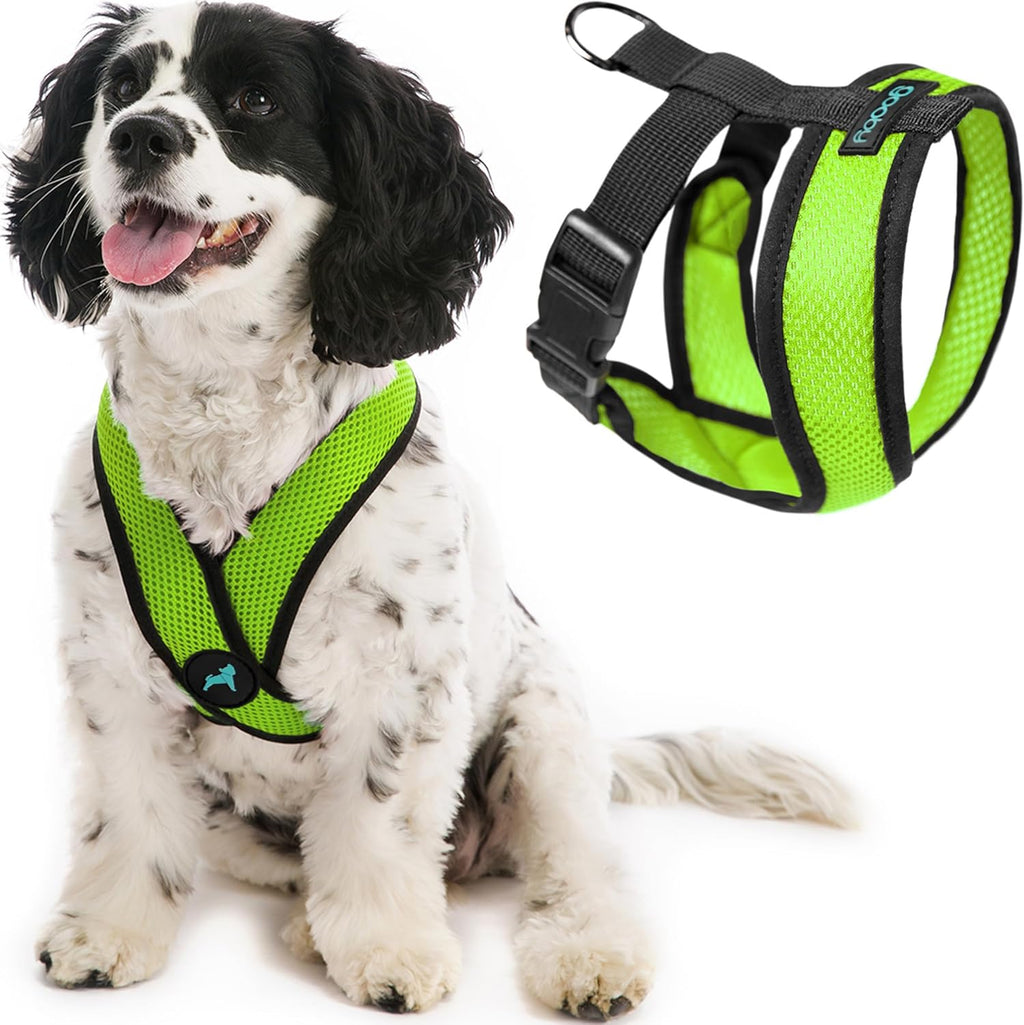 Gooby Comfort X Head-in Dog Harness, Choke-Free, Pink, Medium