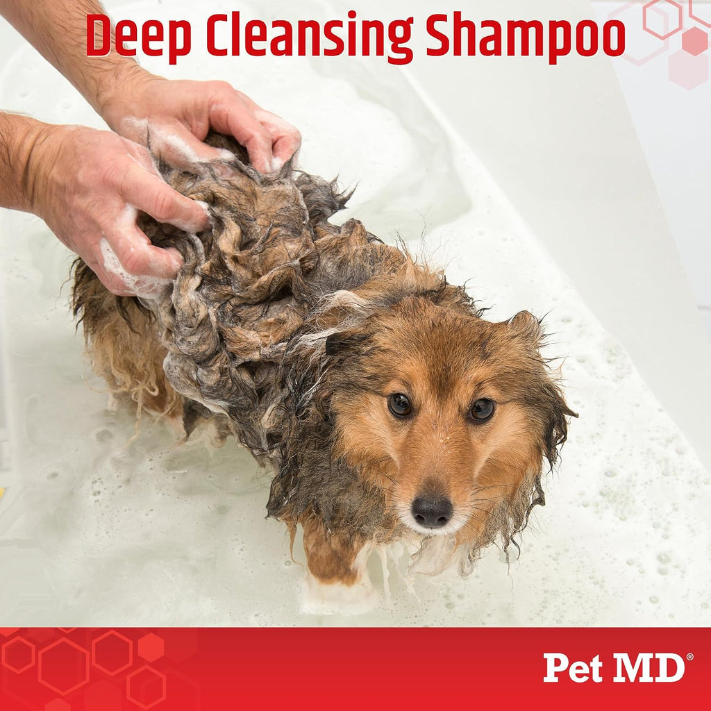 Pet MD Topical Shampoo for Dogs, Cats & Horses - Soap & Paraben Free - 16oz