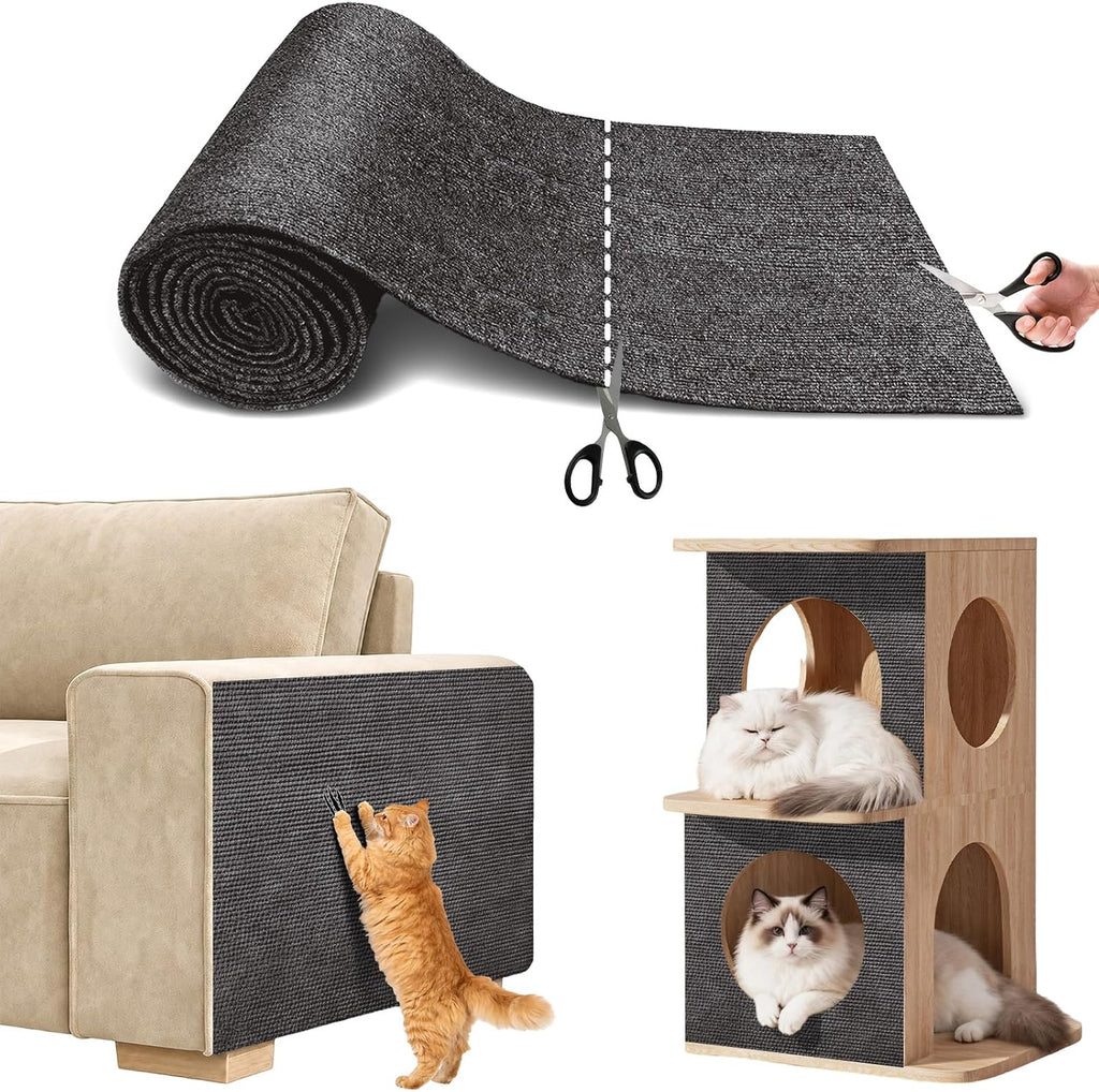 SEPAZON 78.7" x 15.8" Cat Scratch Furniture Protector, Black