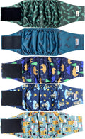 5 Pack Dog Diapers Male, Premium Belly Bands for Male Dogs, High Absorbing Male Dog Pee Wraps for Doggie in Incontinence