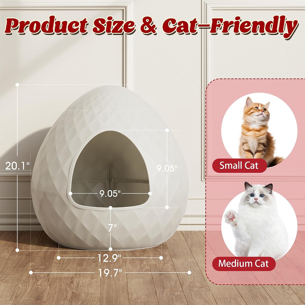 Hidden Cat Litter Box Enclosure, Plant Litter Box for Corner