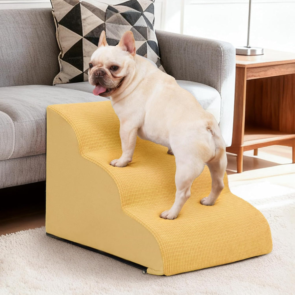 Dog Stairs for Small Dogs and Cats,3-Step Pet Ramp for Couch,Chair