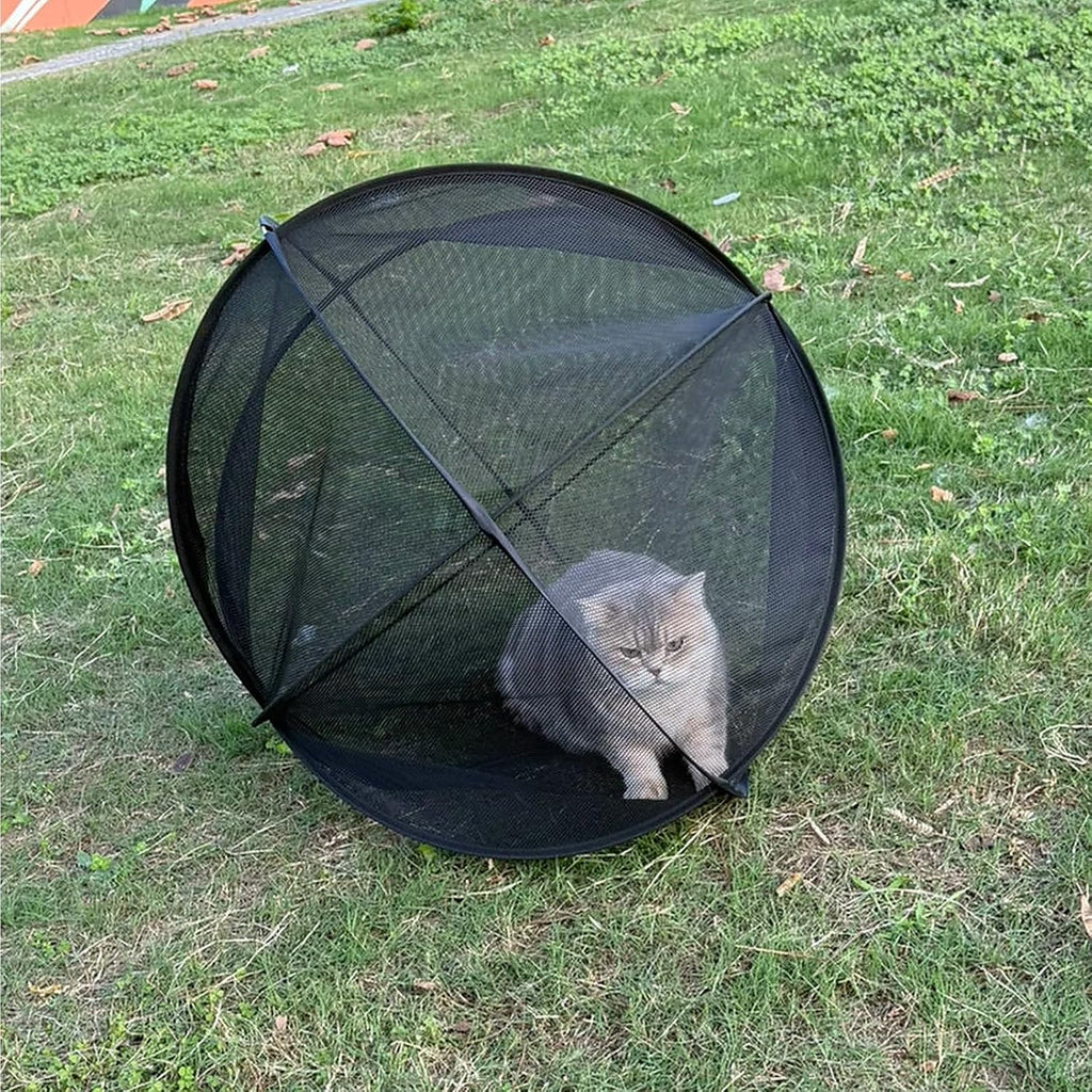Catio Outdoor Cat Enclosure, 27" Giant Hamster Ball for Cats，Blue