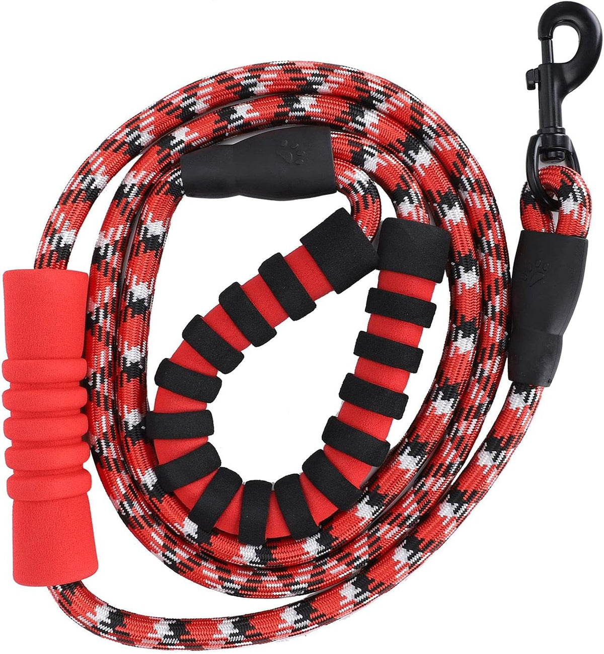 Reflective Dog Leash, Padded Handle 360 Swivel Hook for Walking