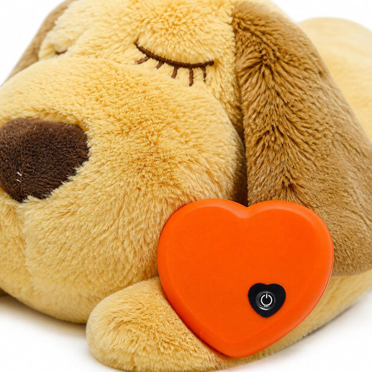 Heartbeat Puppy Toy for Anxiety Relief, Calming Plush Dog Sleep Aid