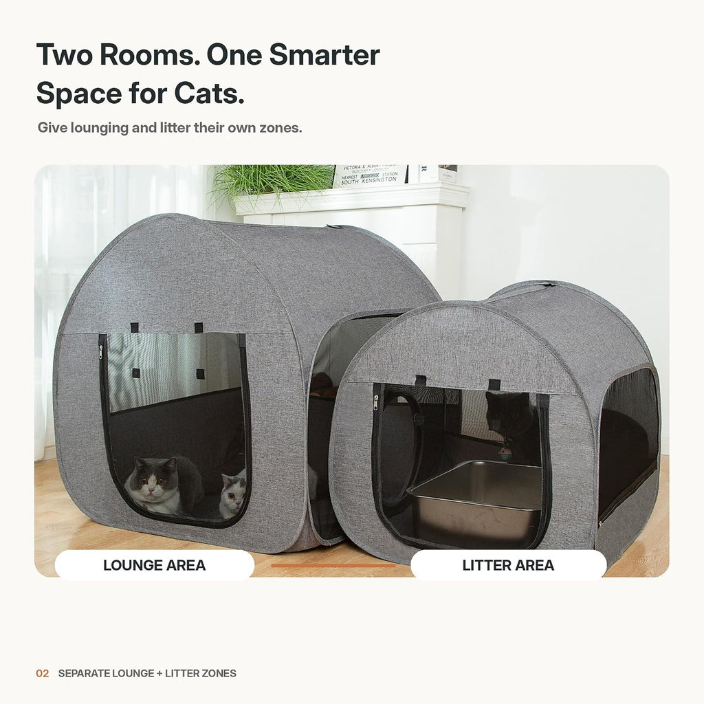 Portable Cat Playpen, Delivery Room, Enclosure, Postoperative Recovery, House Design for Better Standing, Foldable Pet T