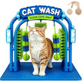 Cat Wash Grooming Station, Hair Catcher Grooming Tool with Sturdy Base, Cat Wash Grooming Station Toy, Help Cats Enjoy M