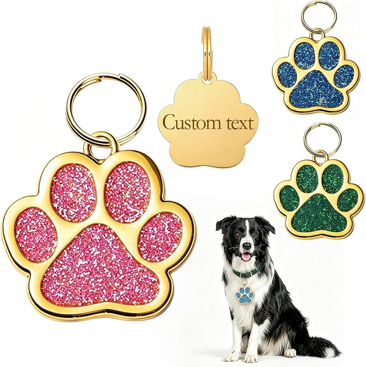 Personalized Dog Tag - Custom Laser Engraved Pet ID Tags