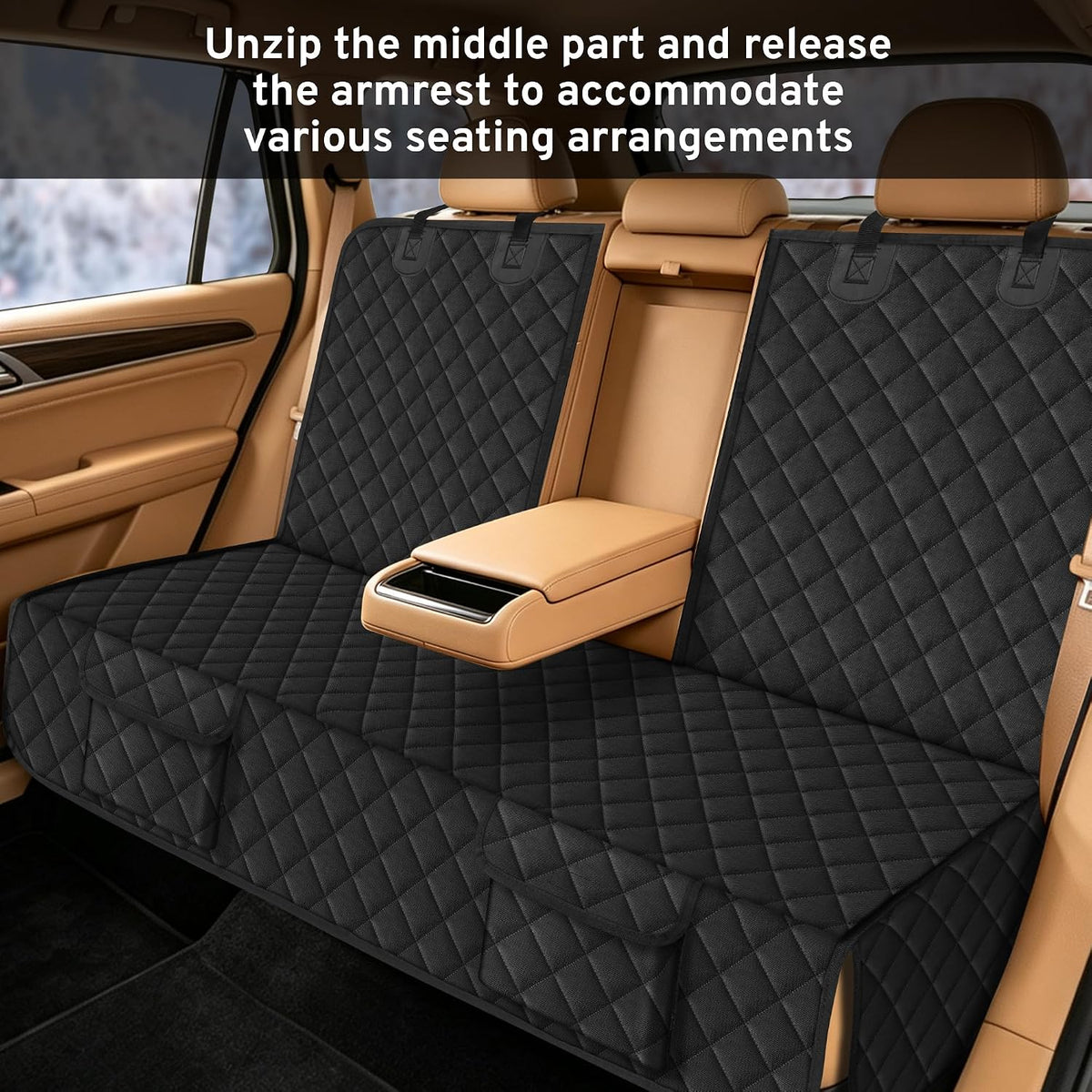 Dog Car Back Seat Cover Protector for Toyota 4Runner Highlander 2027-2000