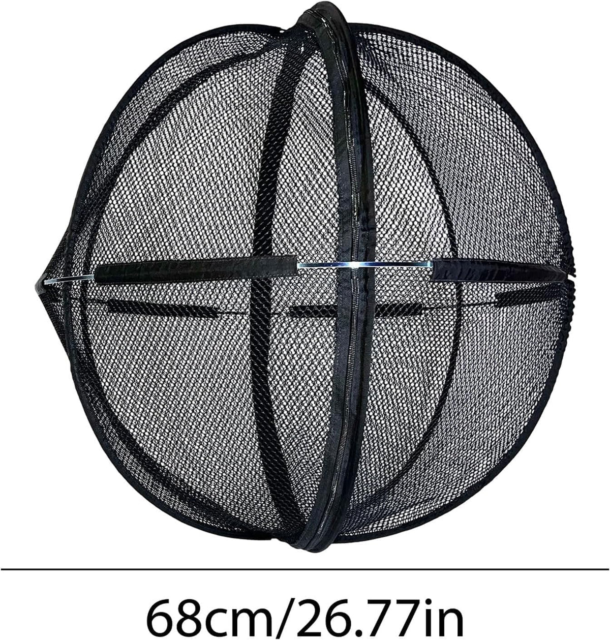 Portable Outdoor Cat Enclosure Ball Cat Cage Pop-Up Cat Playpen (Black)