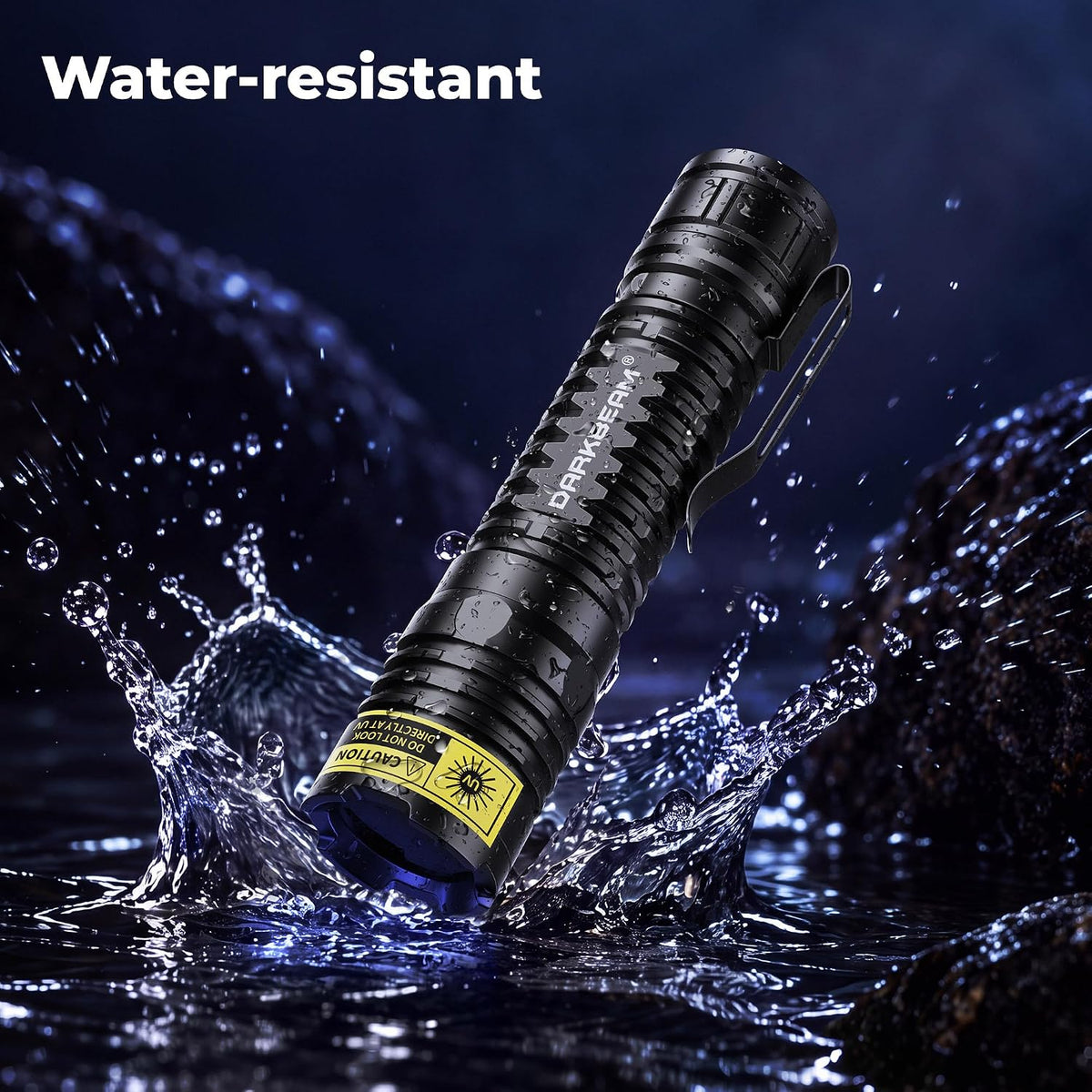 DARKBEAM UV Flashlight Filtered 365nm LED Black Light Woods Lamp Blacklight