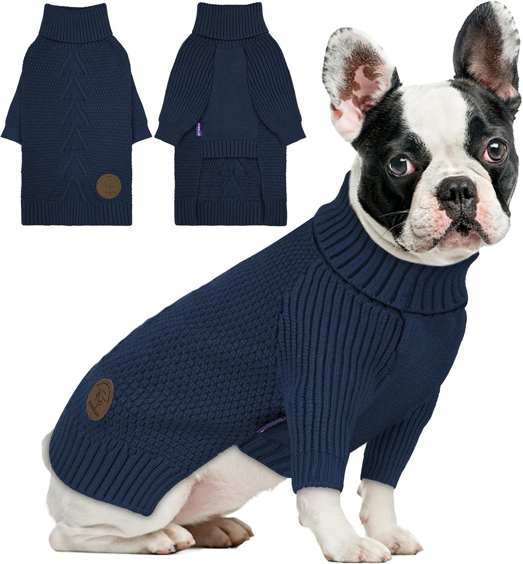 Dog Sweater Long Sleeve Warm Knit Sweaters for Small Dogs Cats Boy