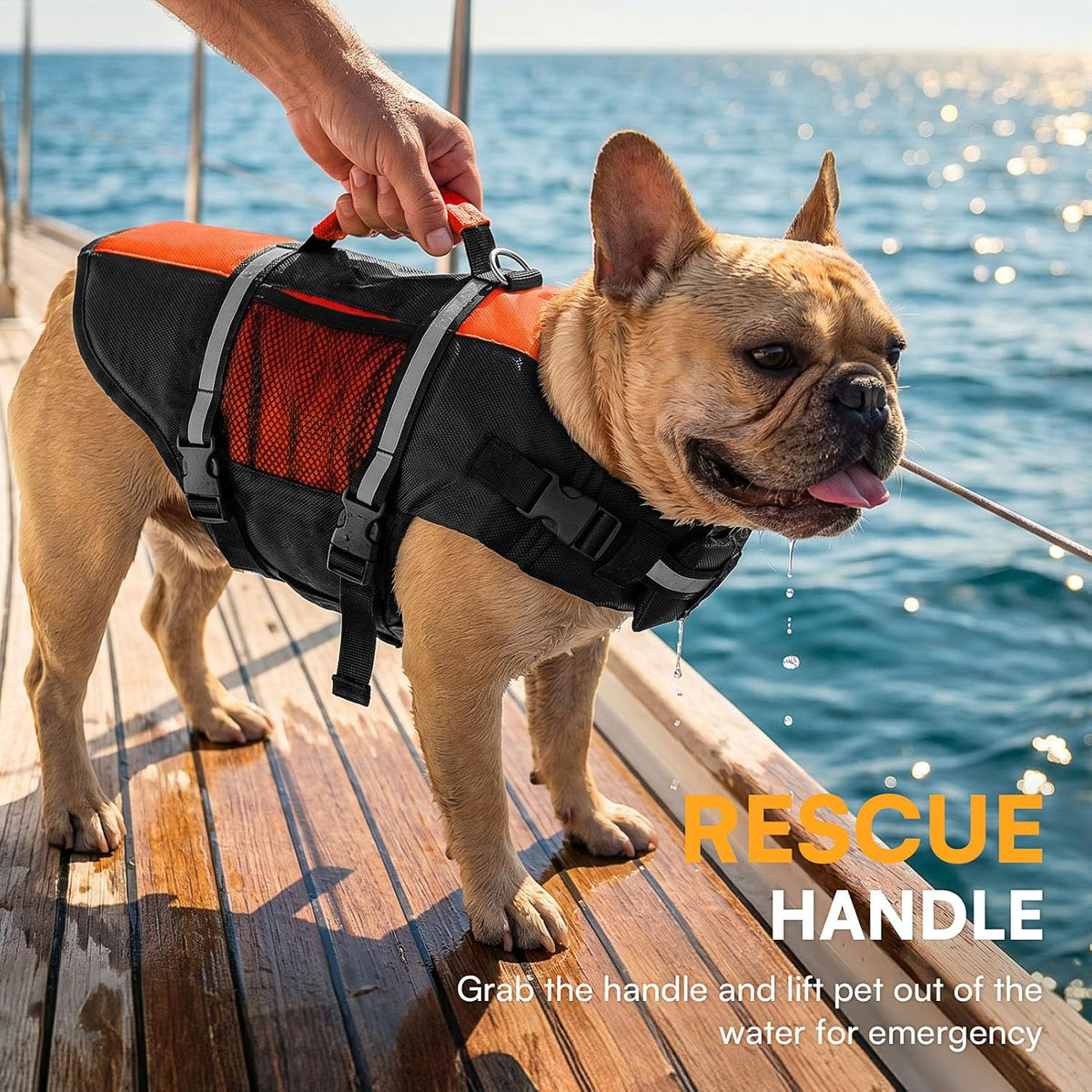 Small Dog Life Jacket,Adjustable Dog Life Vest for Small Dogs