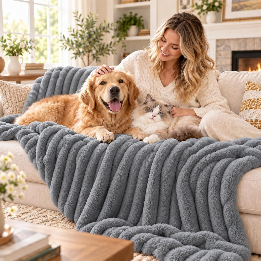 2027 NEW Emotional Support Blanket for Dogs (Yellow,27×39 in)