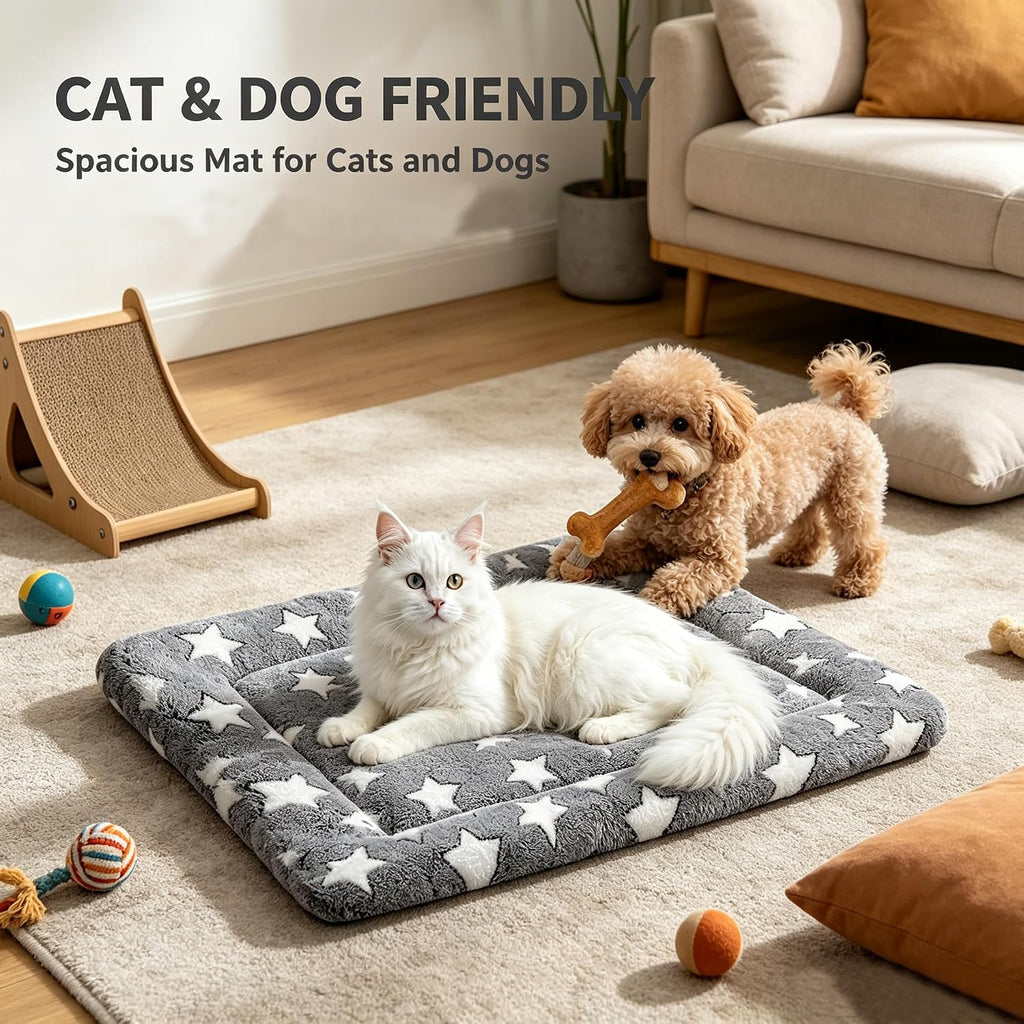 Dog Bed Mat for Crate, Soft Kennel Pad, Durable Comfort Mat for Cats