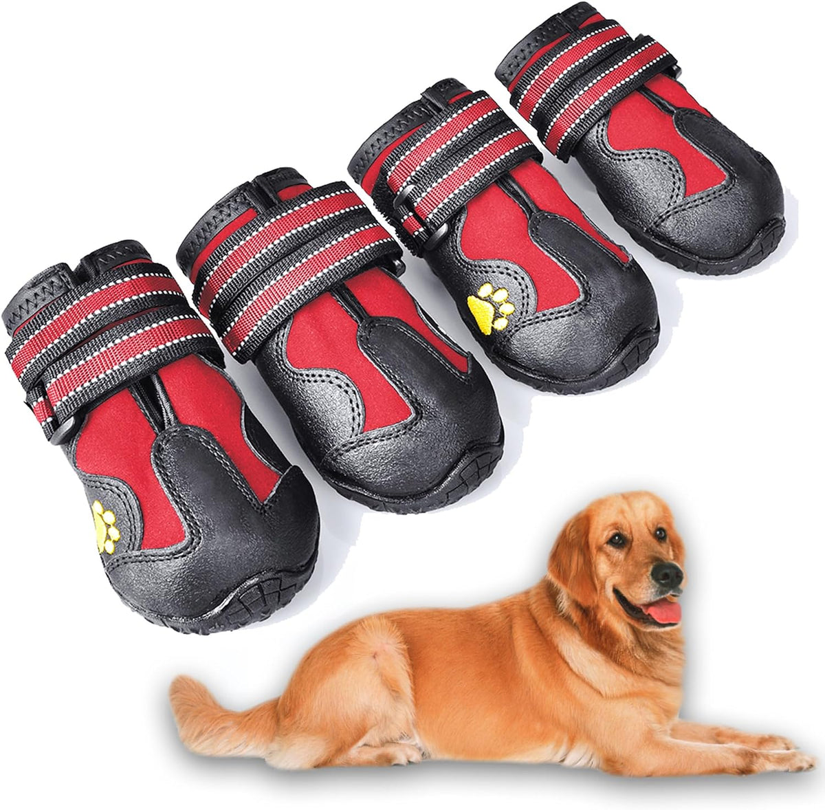 XSY&G Dog Shoes for Hot Pavement, Dog Snow Booties for Medium to Large Dogs