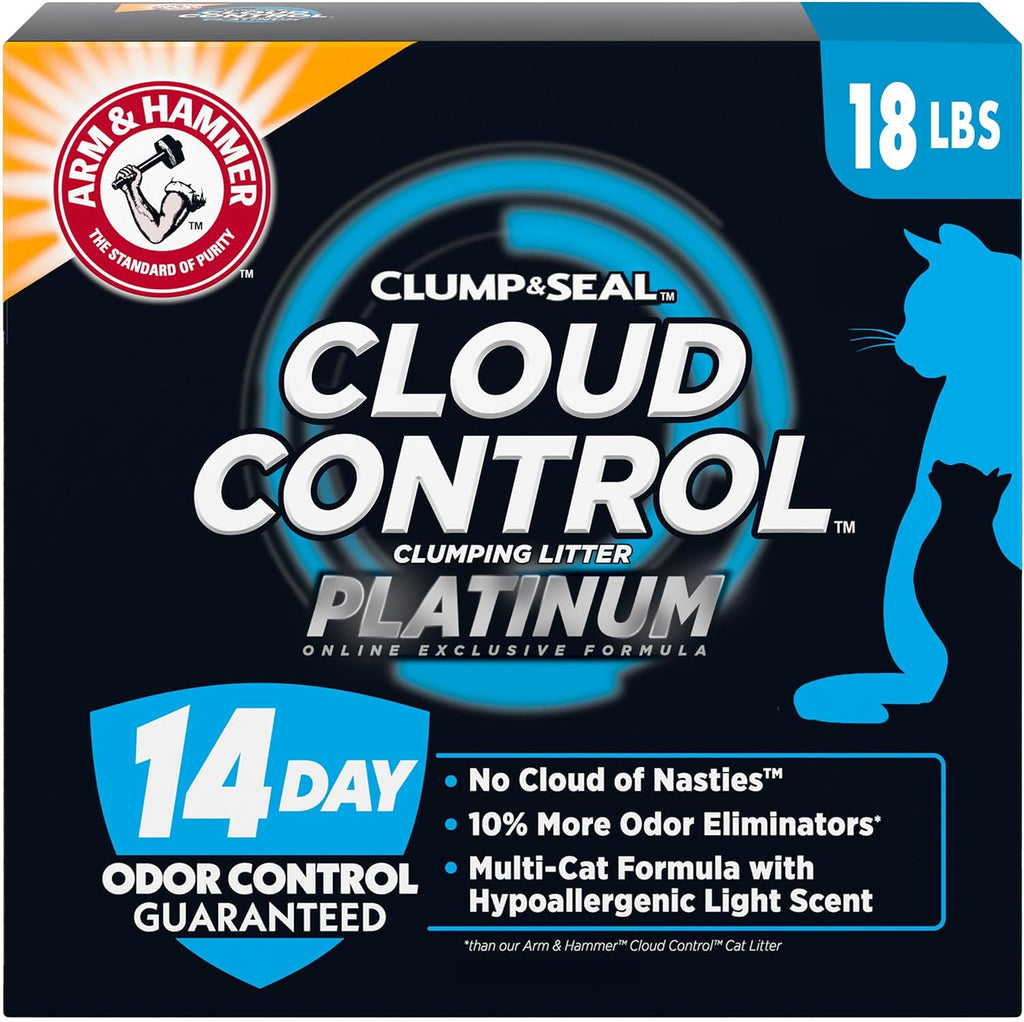 ARM & Hammer Cloud Control Platinum Cat Litter, Multi-Cat, 18 lbs