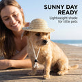 1Pc Novelty Summer Adjustable Pet Dog Outdoor Straw Hat Puppy Small Kitty Cat Sunhats Dog Hat