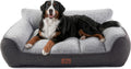 XL Pro Extra Thick Orthopedic Bolster Dog Bed for Large Dogs