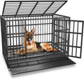 BOLDBONE 48 inch Heavy Duty Indestructible and Escape-Proof Dog Crate Cage Kennel for Large Dogs, High Anxiety Dog Crate