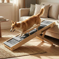 Upgraded Dog Ramp for Couch, Foldable Wooden Pet Ramp, Portable Pet Steps