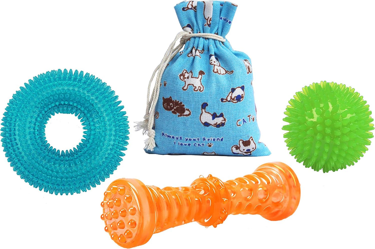 Dog Chew Toys 19'' Long for Medium/Large Dogs Aggressive Chewers, Rubber Dog Rope Toys Knot Teething Toys Almost Indestr