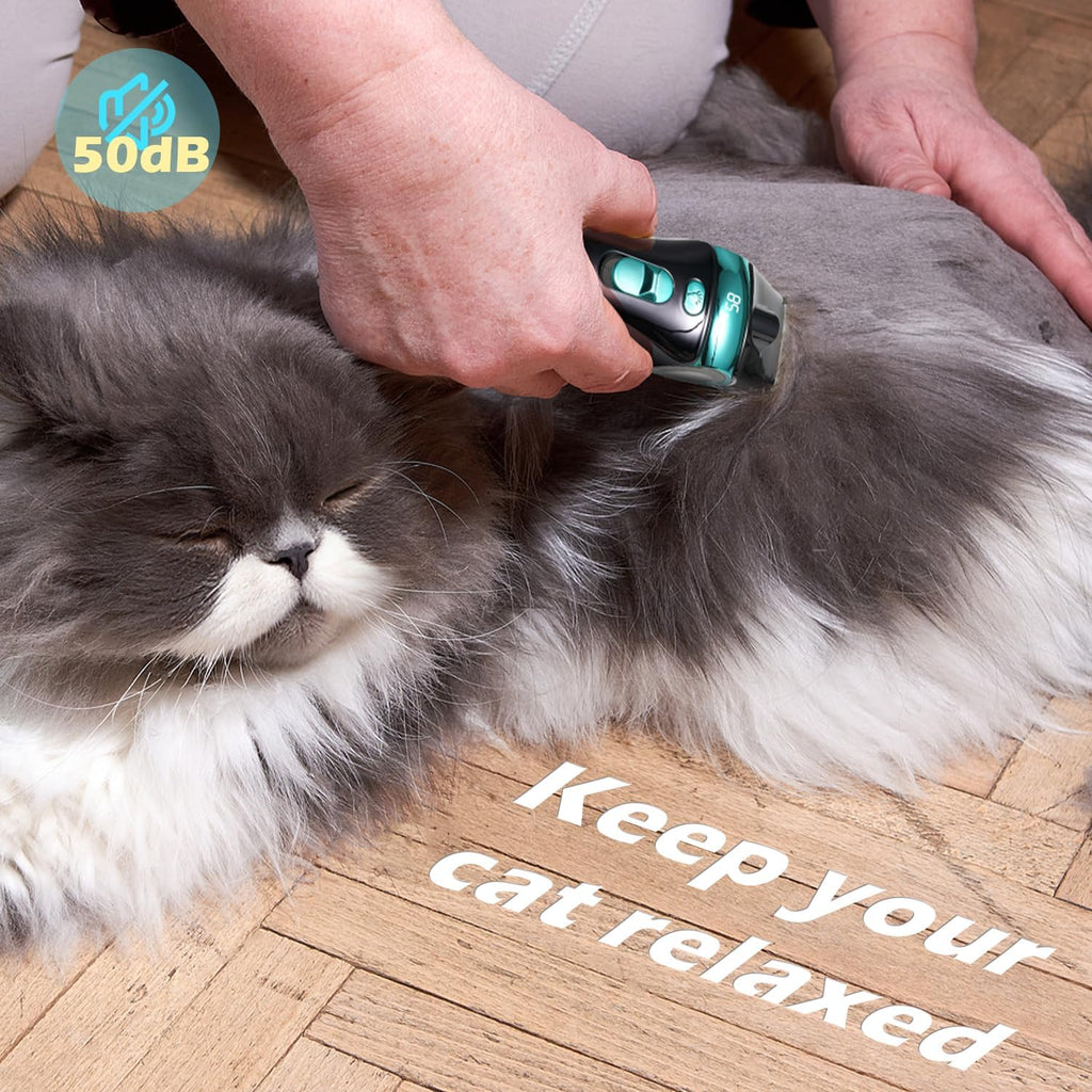 Cat Clippers for Grooming with 5-in-1 Blade Cat Grooming Kit